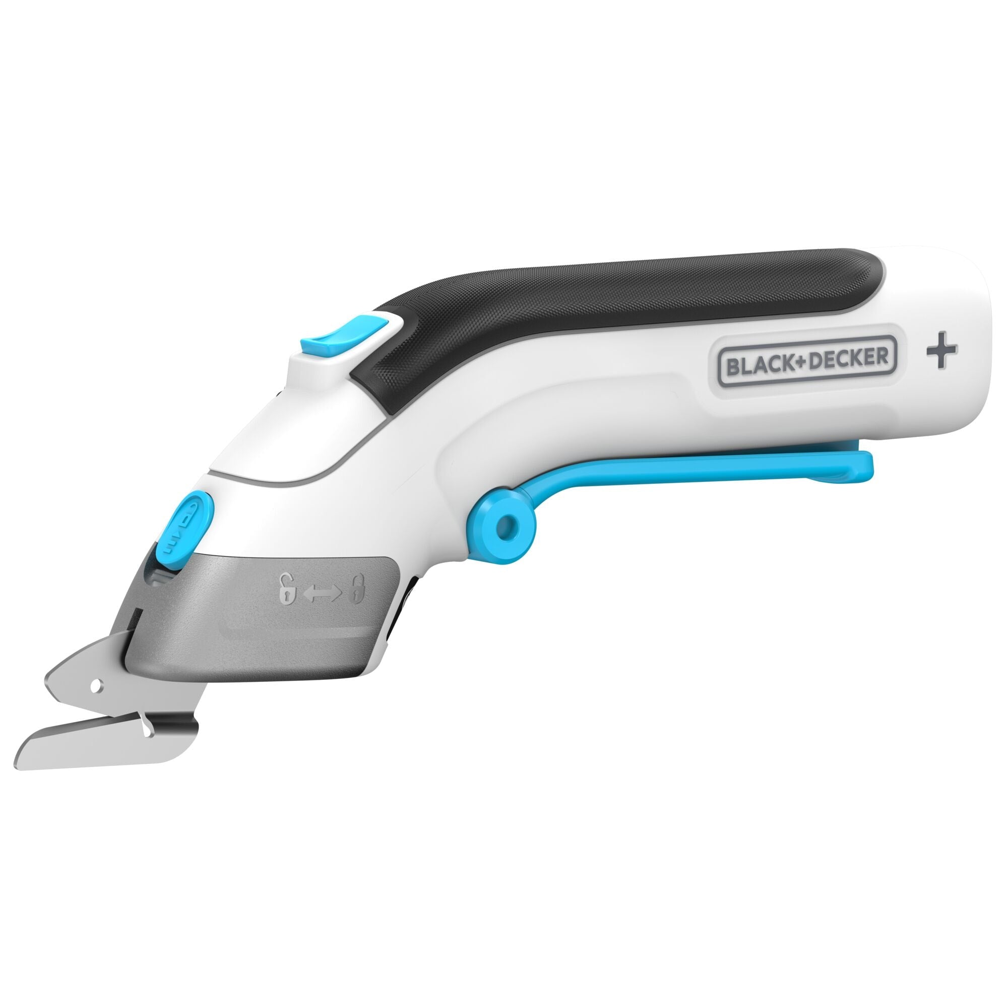 Black & Decker BLACK+DECKER BCSC115-XJ – Akku-Schere, inkl. 2 Klingen, weiss, 1 Stk.