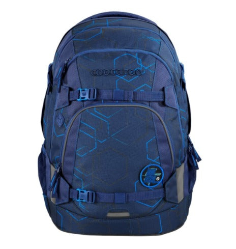 Coocazoo Schulrucksack Mate – Blue Motion – Blau – 30 l, 30,0×44,0×23,0 cm – Recycelte Materialien