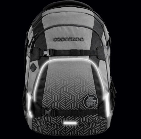 Coocazoo MATE – Schulrucksack, Black Carbon, 30 l, 30×44×23 cm