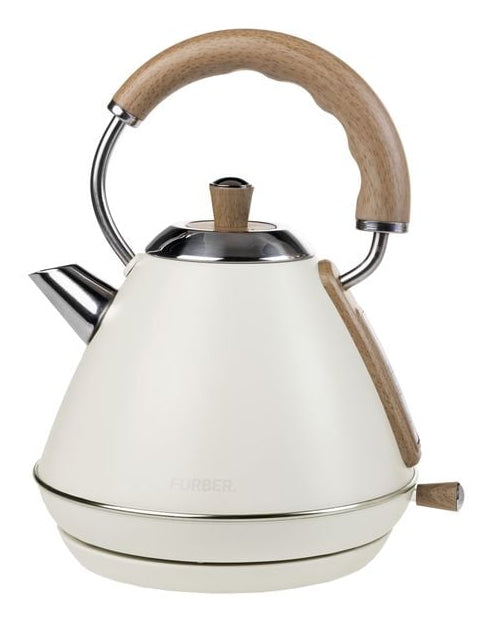 Furber. Furber Bardot Wasserkocher – 1 l, Edelstahl, Beige