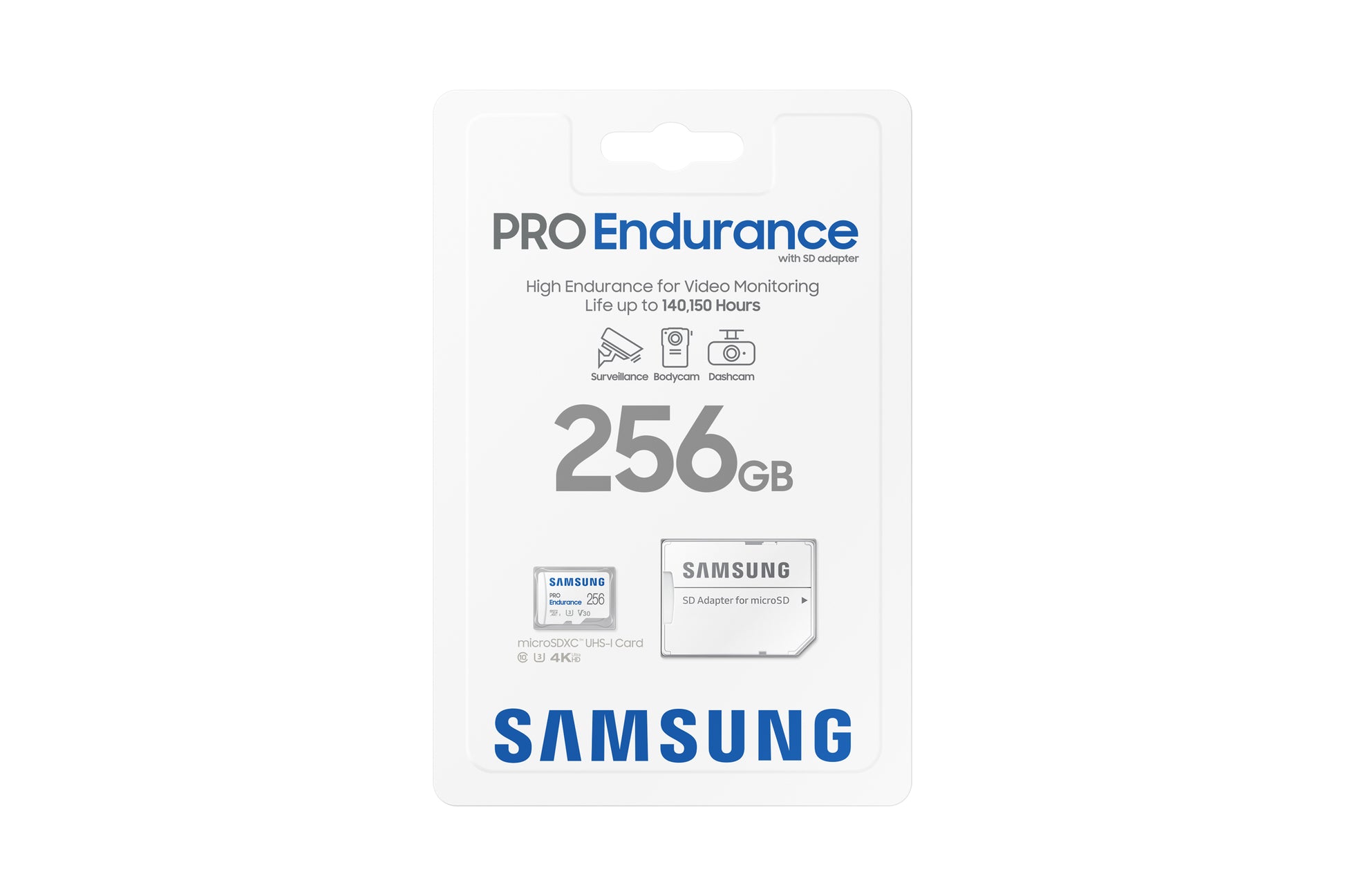 Samsung MB-MJ256K microSDXC 256 GB – UHS-I, Klasse 10, U1, V30, 100/40 MB/s