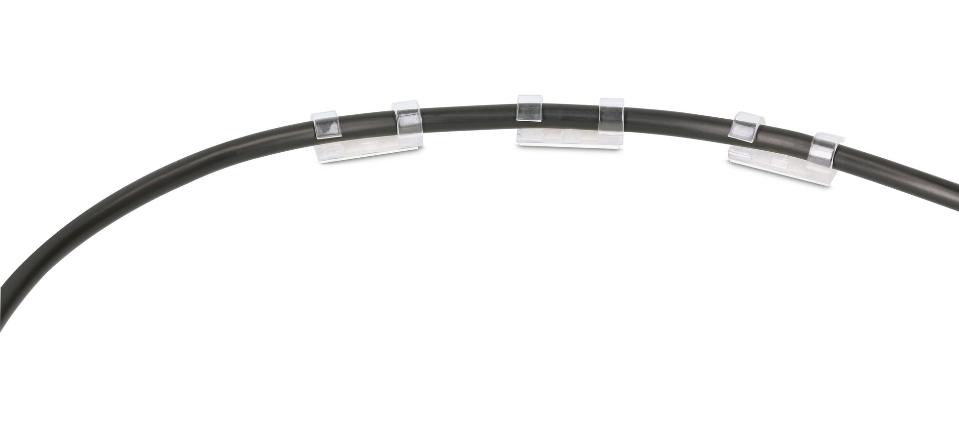 Max Hauri AG Max Hauri – Kabelclips 8 mm, transparent, 18 Stück