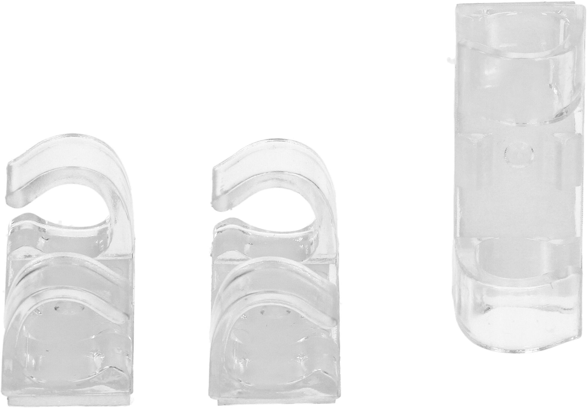 Max Hauri AG Max Hauri Kabelhalter, selbstklebend, Ø bis 10 mm, 14er-Pack – transparent
