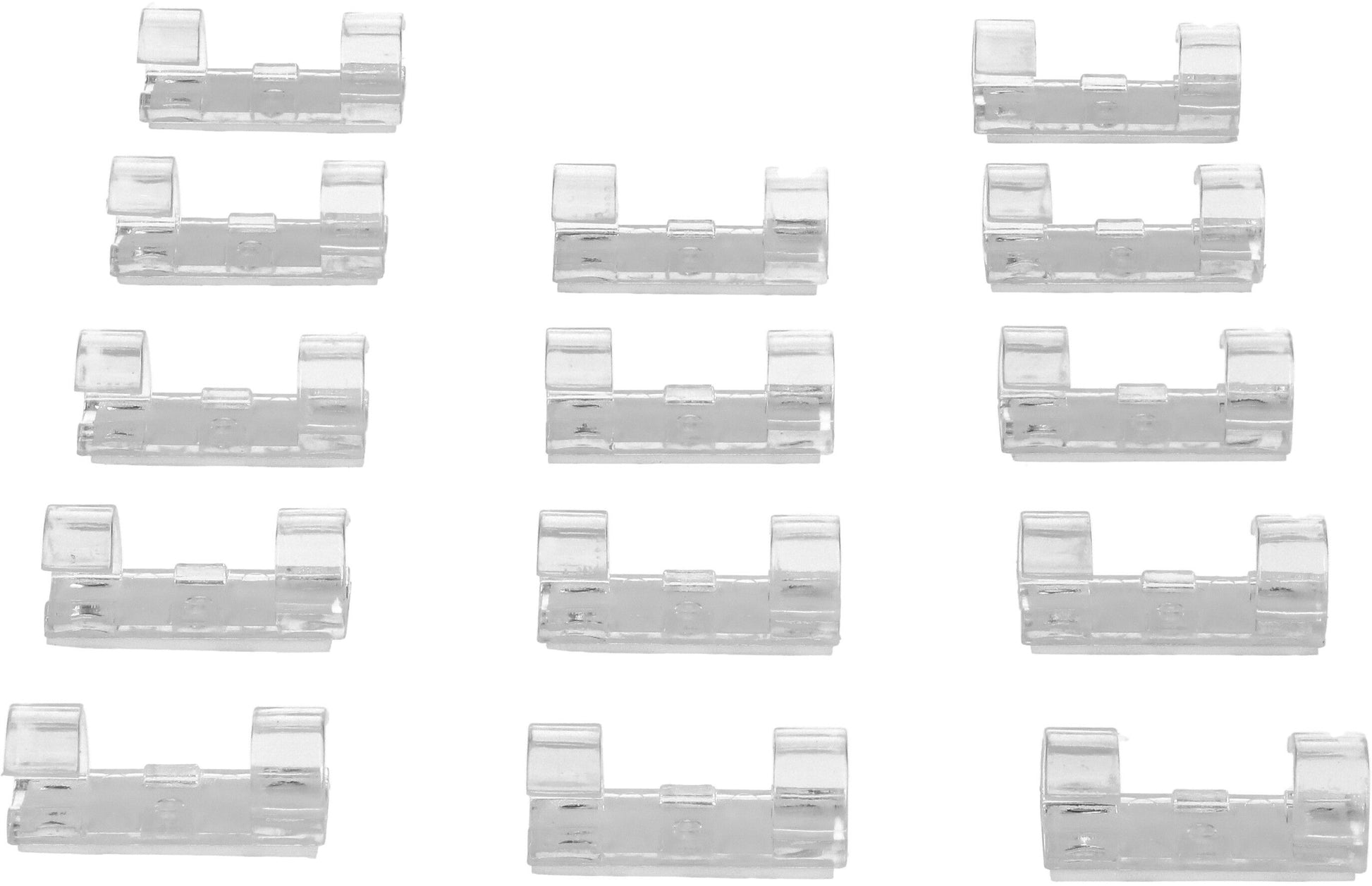 Max Hauri AG Max Hauri Kabelhalter, selbstklebend, Ø bis 10 mm, 14er-Pack – transparent