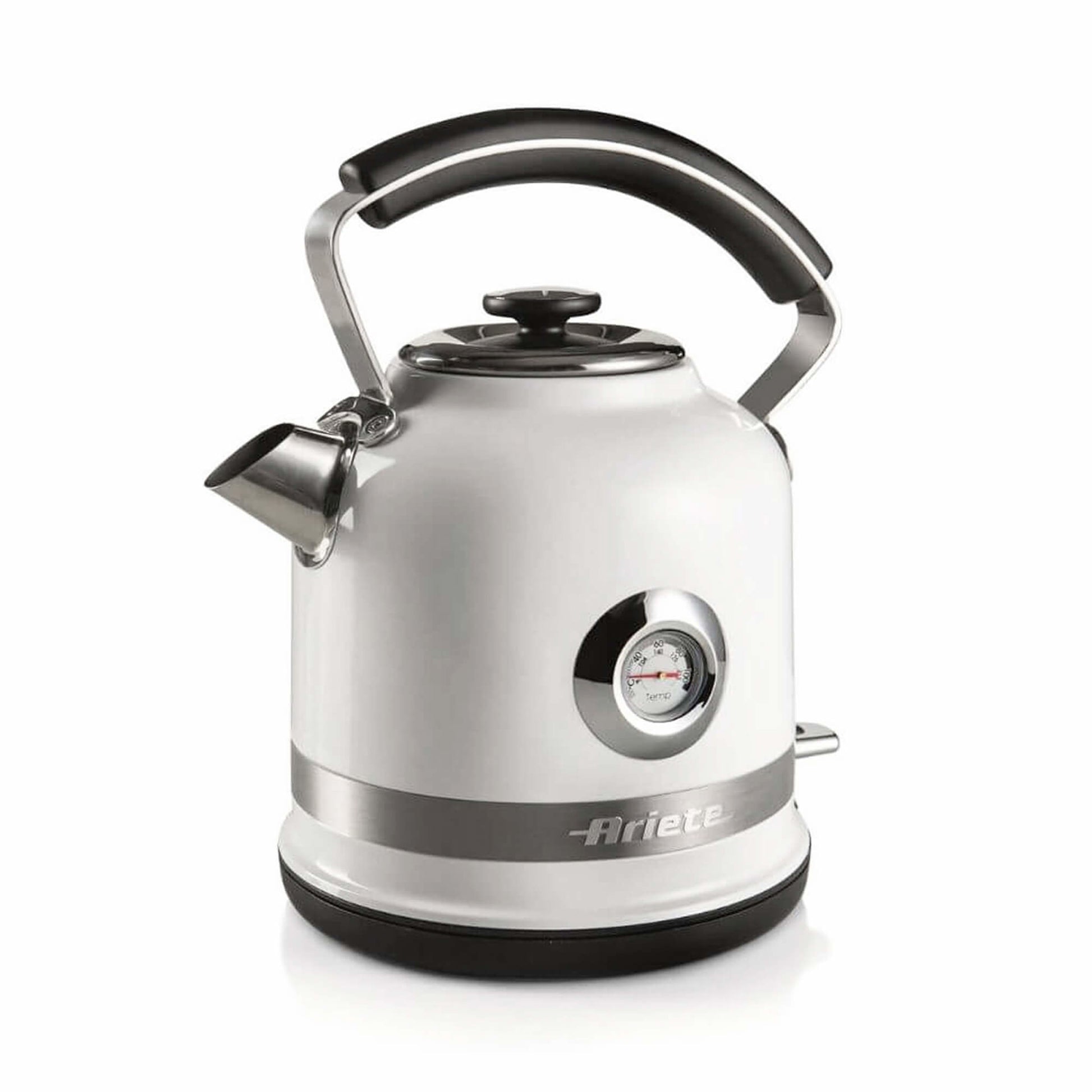 Ariete Wasserkocher – 1,5 l, Edelstahl, Weiss, ARI-2854-MOD-WH