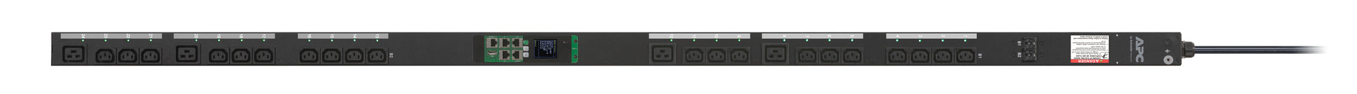 APC Rack-PDU Metered-by-Outlet, Geschaltet, Einphasig, 24× IEC (C13/C19), IEC 60309 Stecker, 0U Vertikal