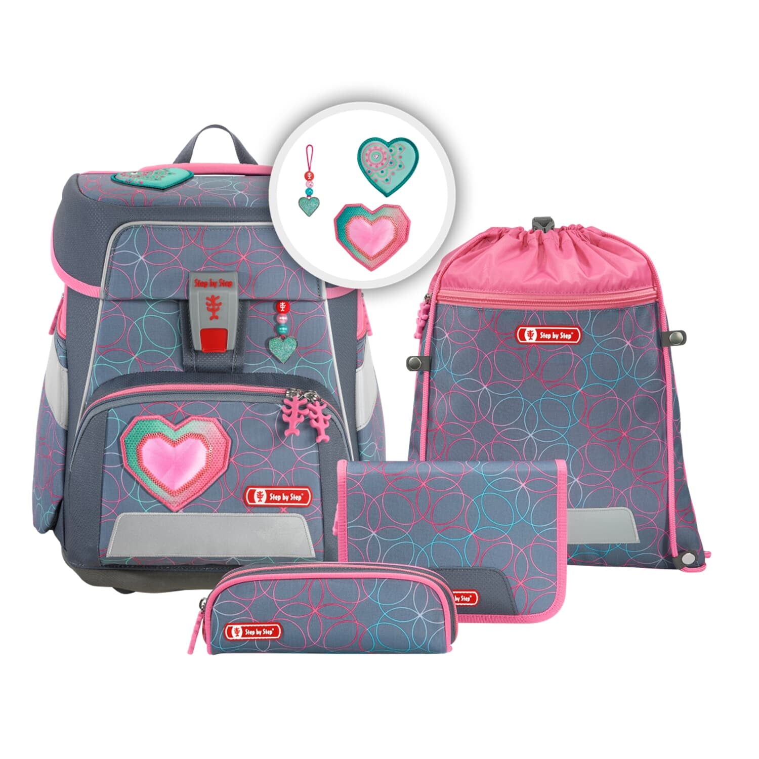 Step by Step Magic Mags Zubehörset – 5-teilig – Glitter Heart Hazle