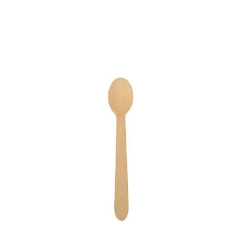 Papstar Holz-Kaffeelöffel, braun, 11 cm – 25 Stk.