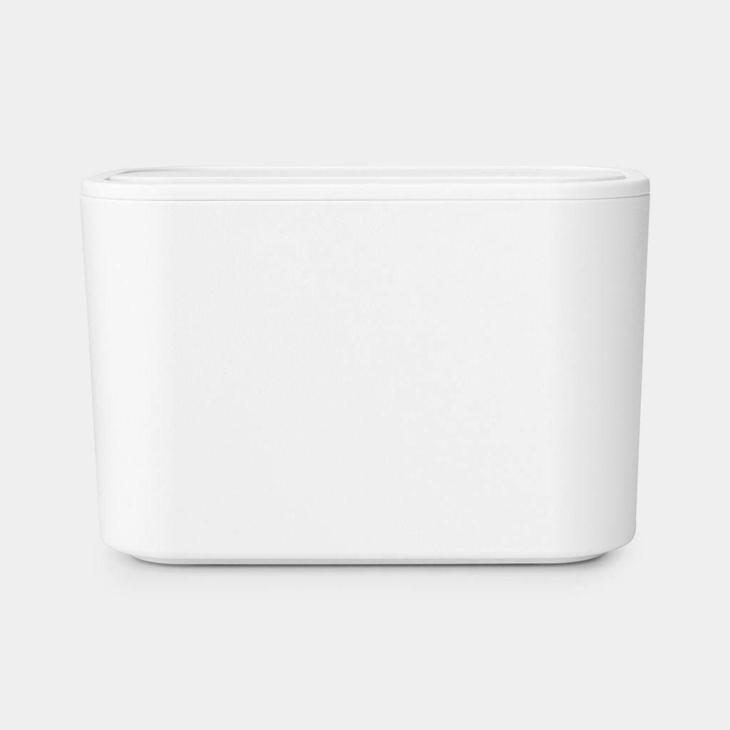 Brabantia Kosmetikeimer MindSet – Recycling-Kunststoff, rechteckig – weiss