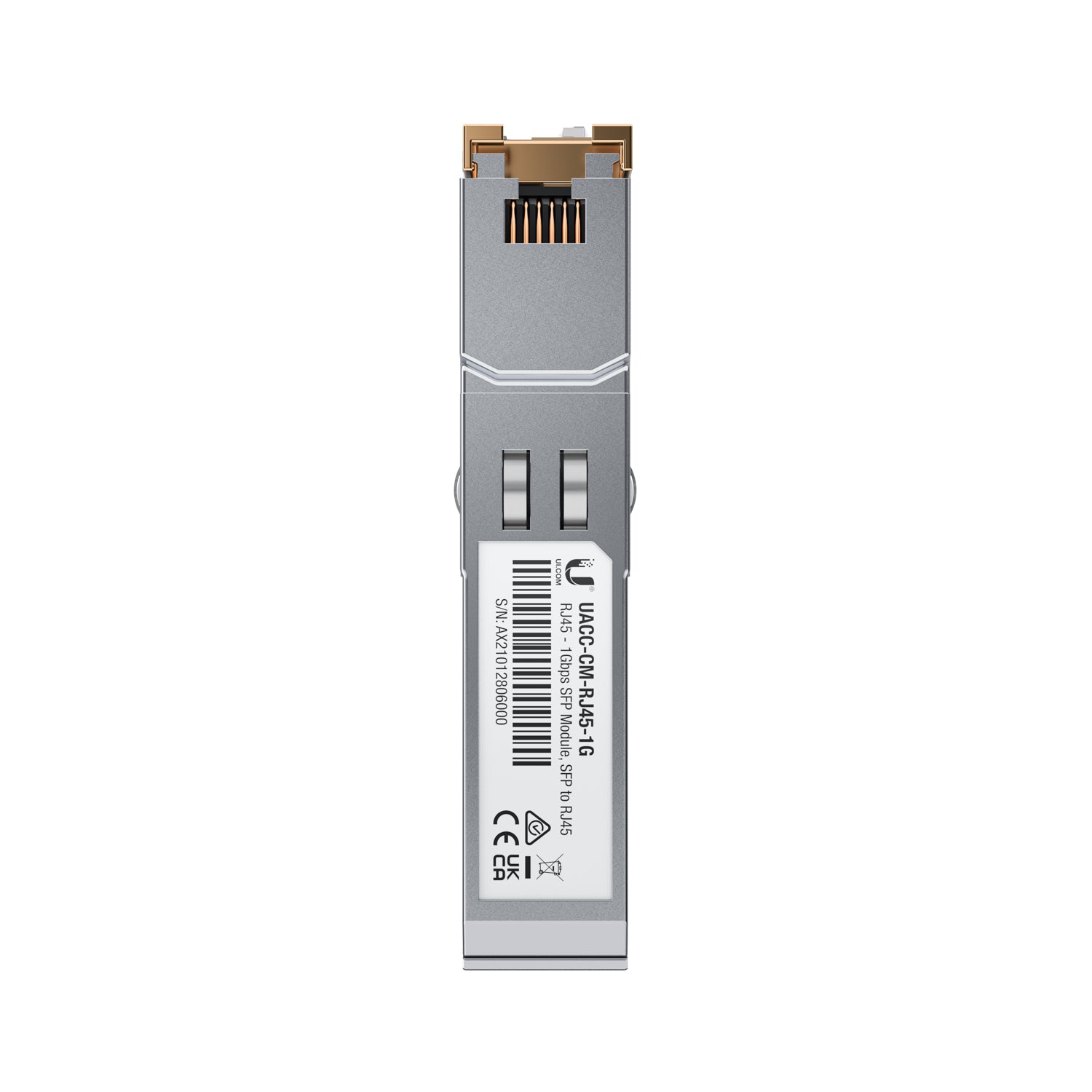 Ubiquiti UACC-CM-RJ45-1G SFP-Transceiver – Kupfer (RJ-45), 1 Gbit/s, 100 m, Grau