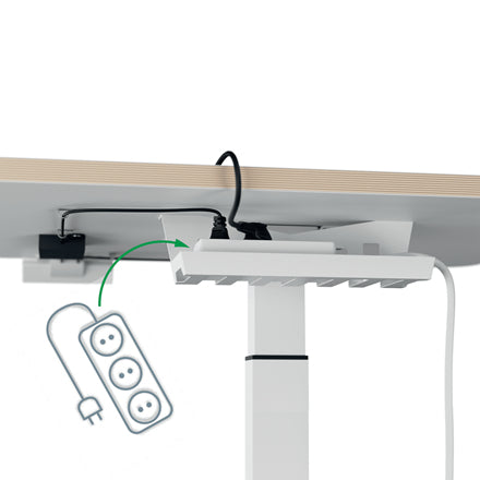 Leitz Ergo höhenverstellbarer Sitz-Stehtisch – 65 cm, Dunkles Grau, 60 cm