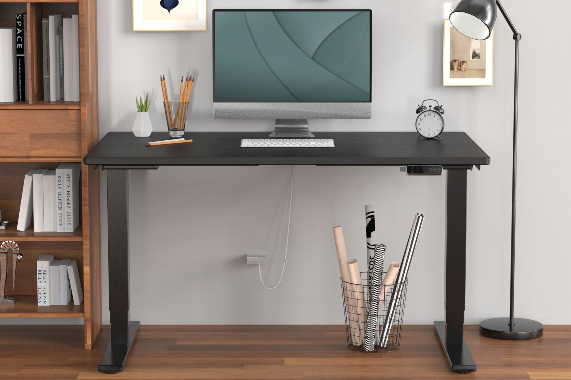 Digitus Stehtisch – 110–170 × 68 × 62–127 cm – schwarz – höhenverstellbar