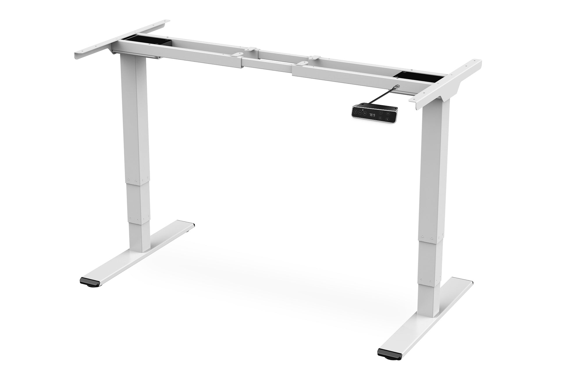 Digitus Stehtisch – 110–170 × 68 × 62–127 cm – weiss – höhenverstellbar