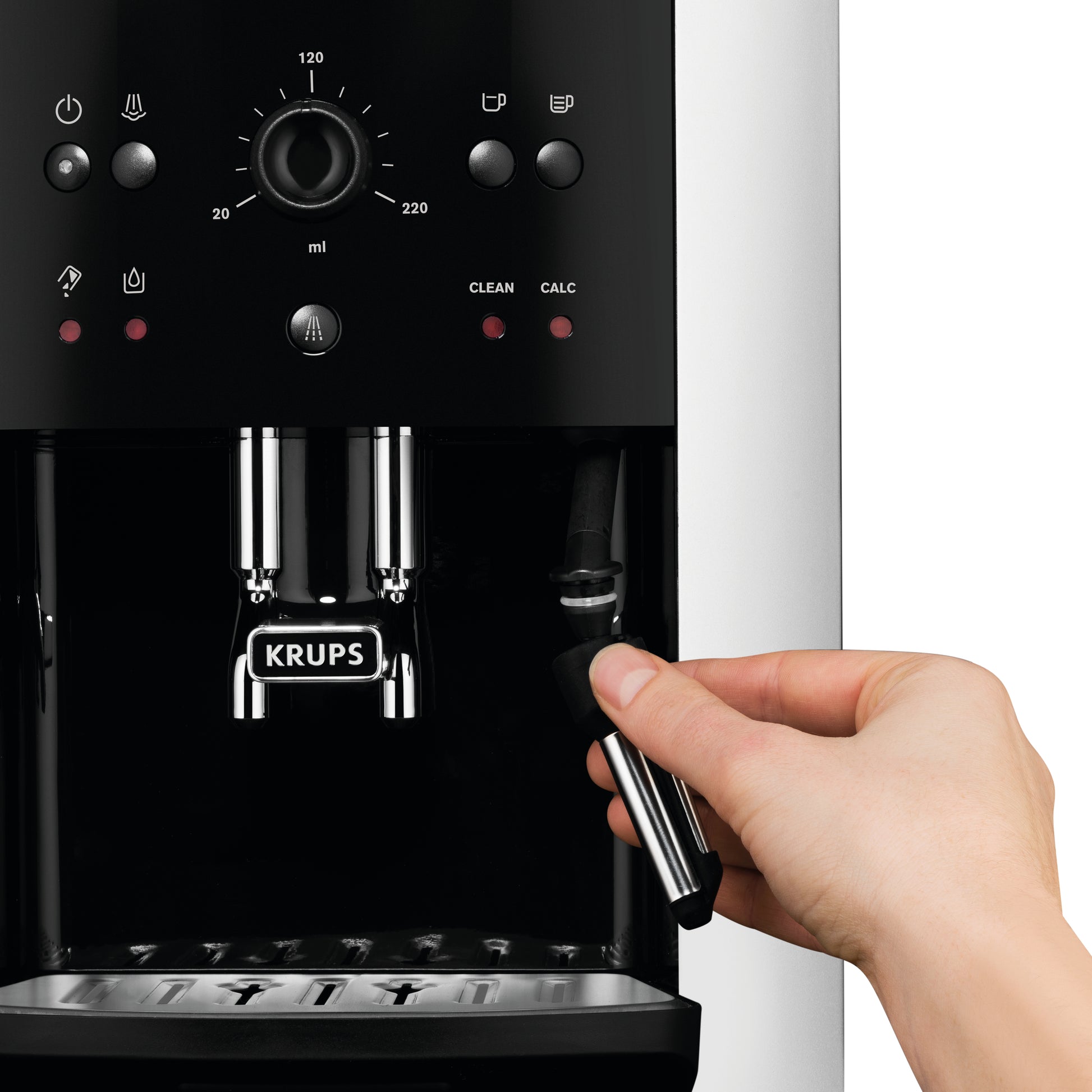Krups Arabica Picto Kaffeevollautomat – 1,7 l, 260 g Bohnenbehälter, 15 bar, Milchaufschäumer