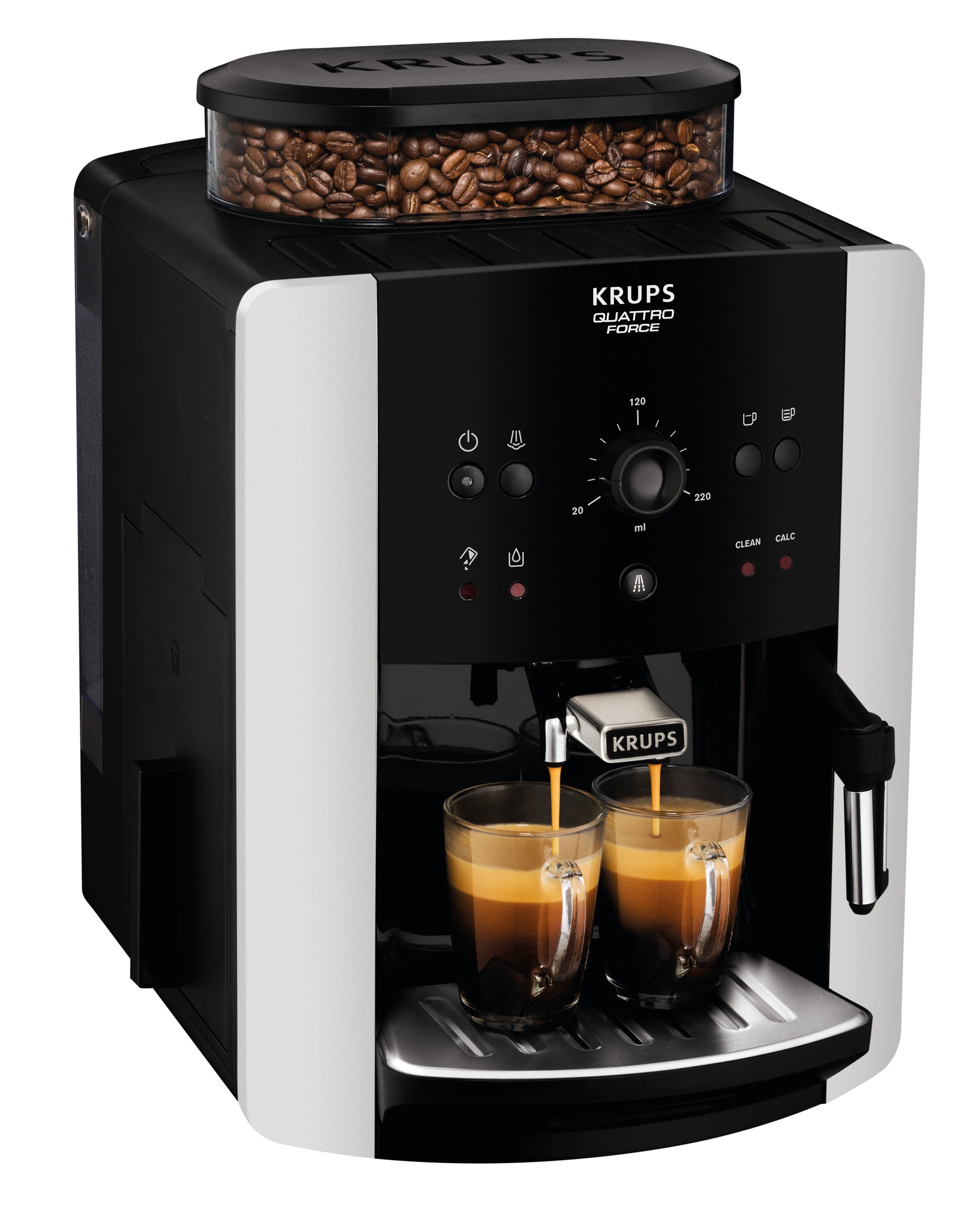 Krups Arabica Picto Kaffeevollautomat – 1,7 l, 260 g Bohnenbehälter, 15 bar, Milchaufschäumer