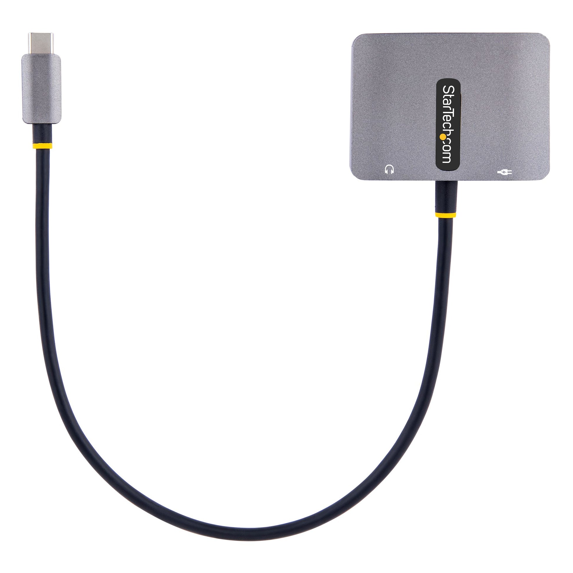 StarTech.com USB-C auf HDMI/VGA Adapter HDMI 2.0 4K 60 Hz – HDR – Grau – für USB-C/Thunderbolt 3/4