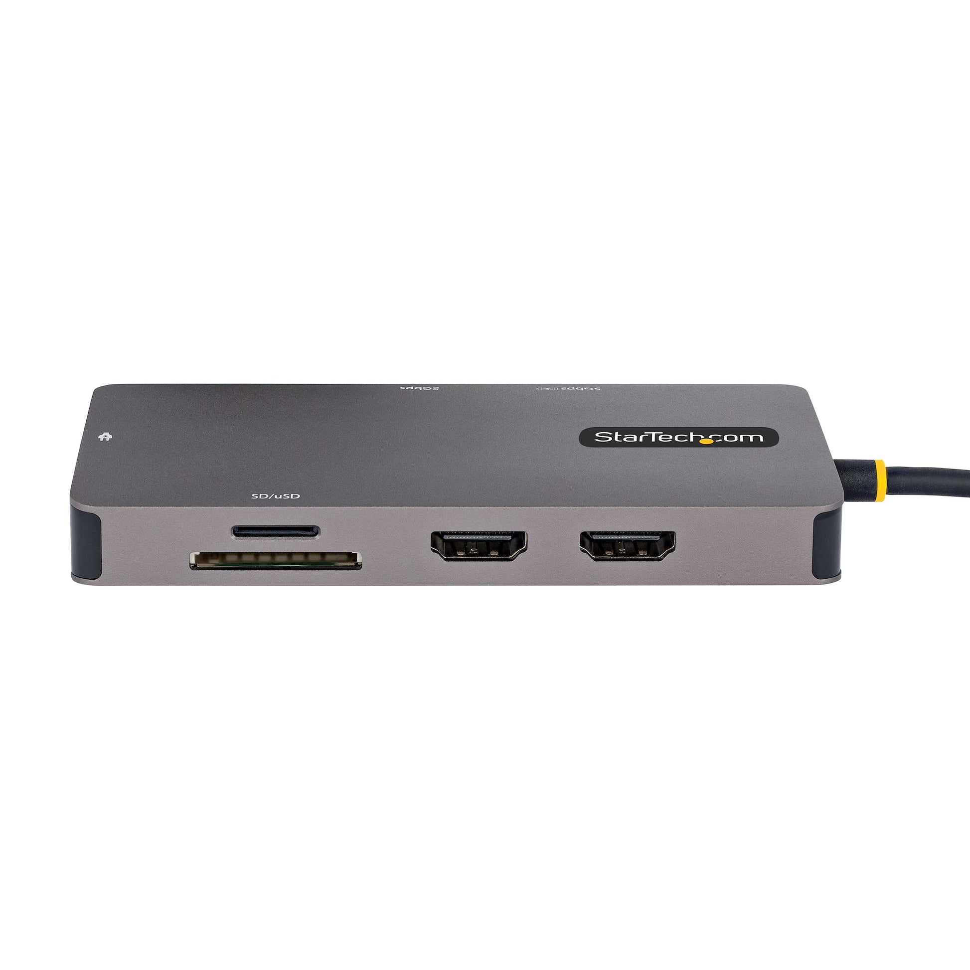 StarTech.com Multiport-Adapter – USB-C, 2× HDMI, 2× USB-A, 1× USB-C, 100 W PD, GbE, SD/microSD