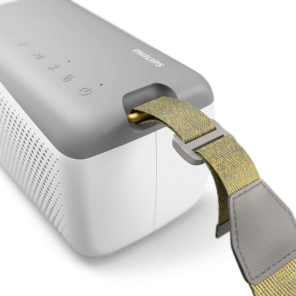 Philips TAS7807W/00 – Bluetooth-Lautsprecher – IP67, 24 h Akku, 40 W, Bluetooth 5.2, Weiss