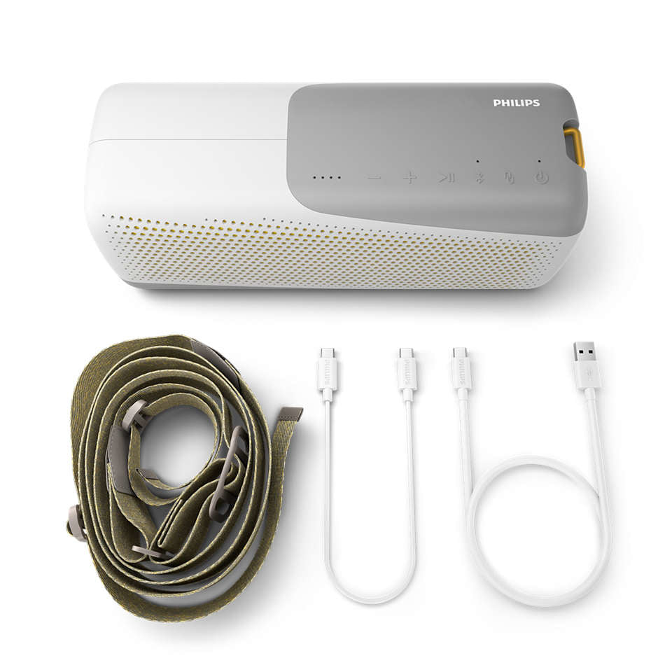 Philips TAS7807W/00 – Bluetooth-Lautsprecher – IP67, 24 h Akku, 40 W, Bluetooth 5.2, Weiss