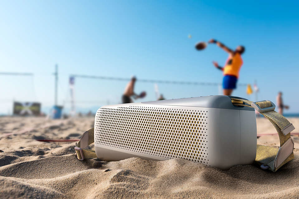 Philips TAS7807W/00 – Bluetooth-Lautsprecher – IP67, 24 h Akku, 40 W, Bluetooth 5.2, Weiss