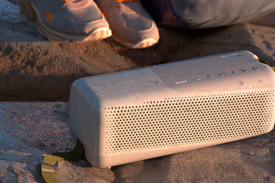 Philips TAS7807W/00 – Bluetooth-Lautsprecher – IP67, 24 h Akku, 40 W, Bluetooth 5.2, Weiss