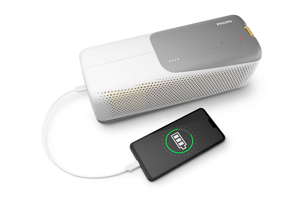 Philips TAS7807W/00 – Bluetooth-Lautsprecher – IP67, 24 h Akku, 40 W, Bluetooth 5.2, Weiss