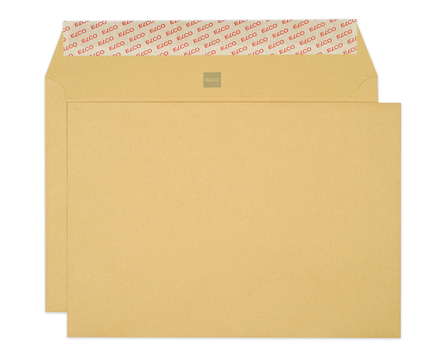 Elco Couvert C4 (324 × 229 mm), ohne Fenster, haftklebend, braun, 120 g/m², Papier – 250 Stk.