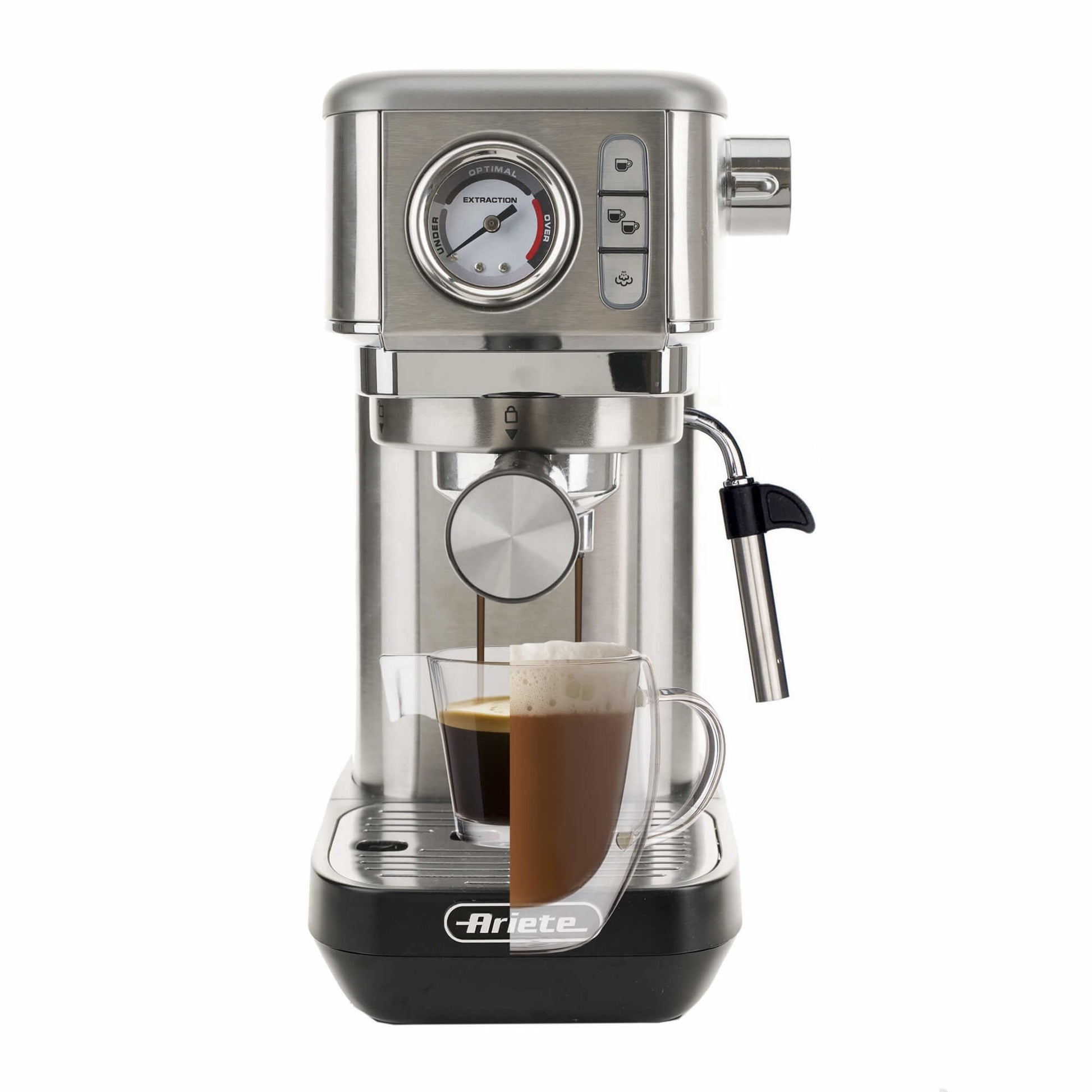 Ariete Espressomaschine ARI-1381 – 1,1 l Wassertank, 15 bar, 1300 W – Silber