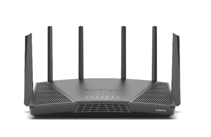 Synology RT6600ax – WLAN-Router – Wi-Fi 6E Tri-Band (2,4/5/5 GHz), 4,8 Gbit/s, 2.5GbE