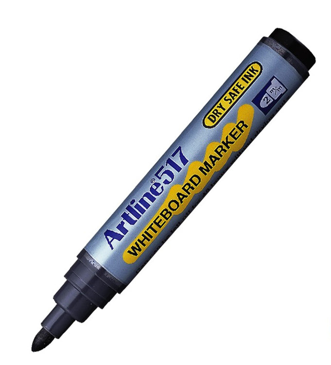 Artline Whiteboard-Marker 517 – Rundspitze 2 mm – sortiert – 4er-Set – trocken abwischbar