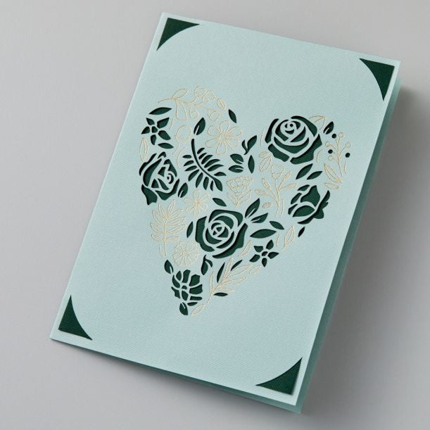 Cricut Folientransfer-Kartenset – 8 Doppelkarten, 8 Folientransferblätter – 108 × 140 mm – für Cricut Joy