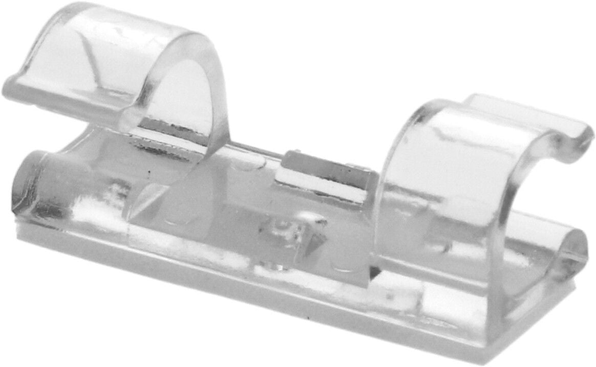 Max Hauri AG Max Hauri – Kabelclips 8 mm, transparent, 18 Stück