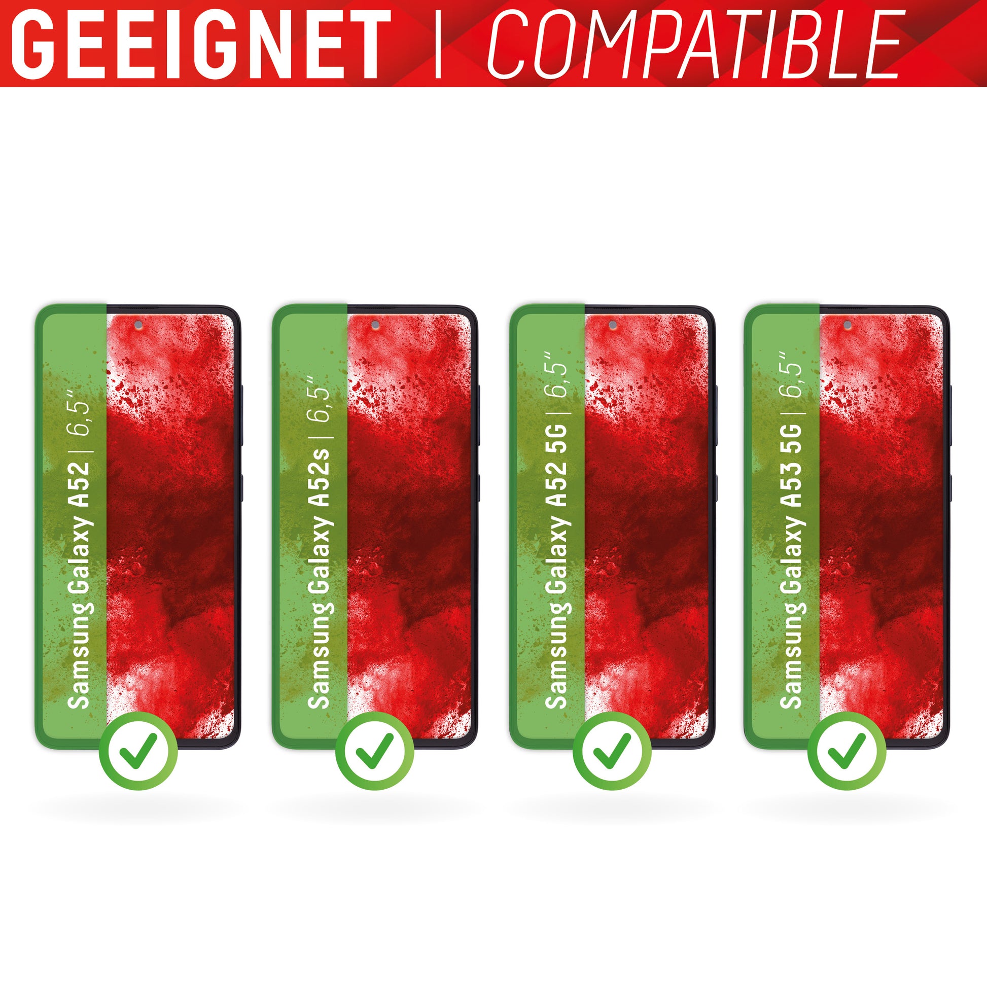 E.V.I. Displex – Backcover – für Samsung Galaxy A52/A52s 5G/A53 5G – Glas