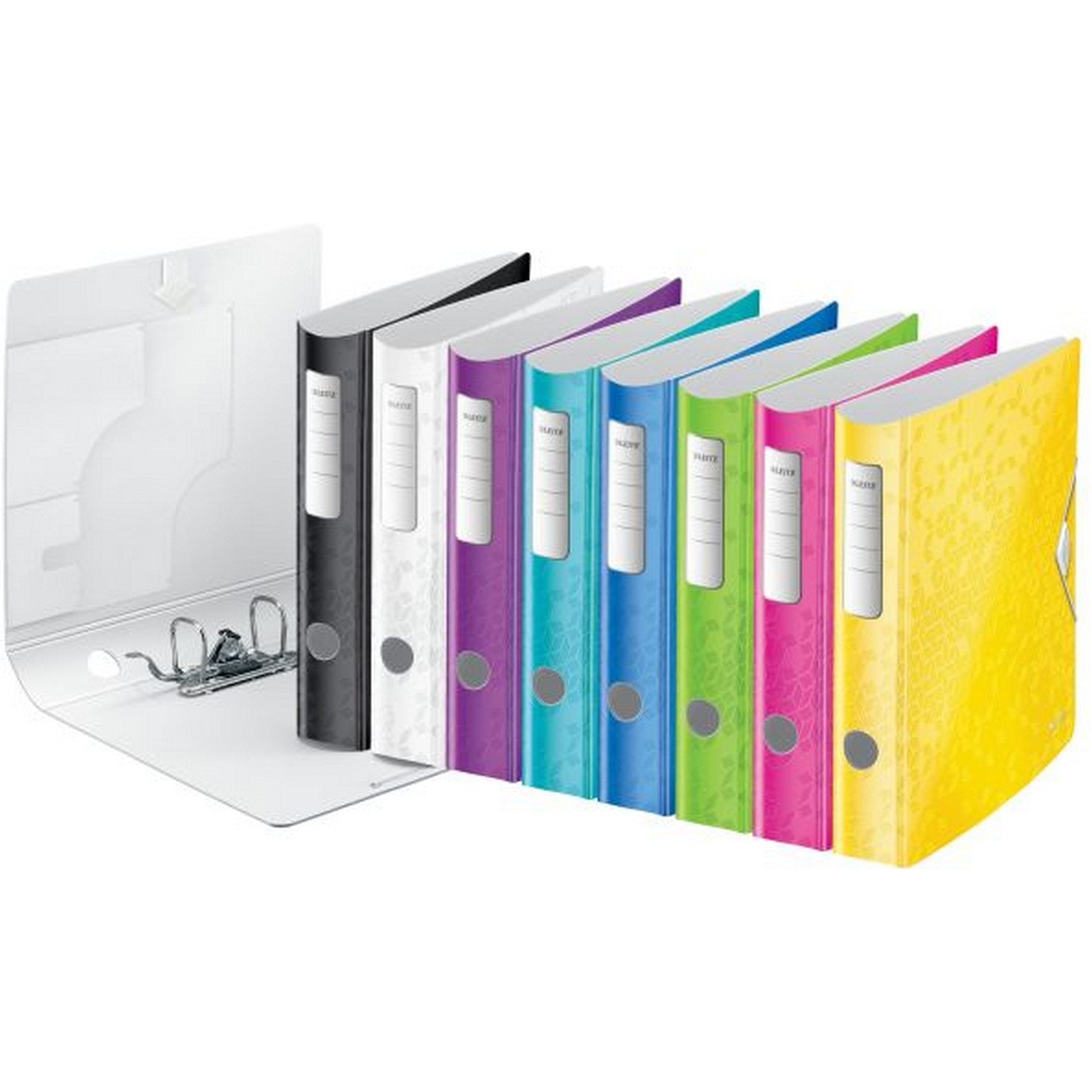 Leitz Active WOW Ordner – für A4 – Rückenbreite 6,5 cm – Schwarz