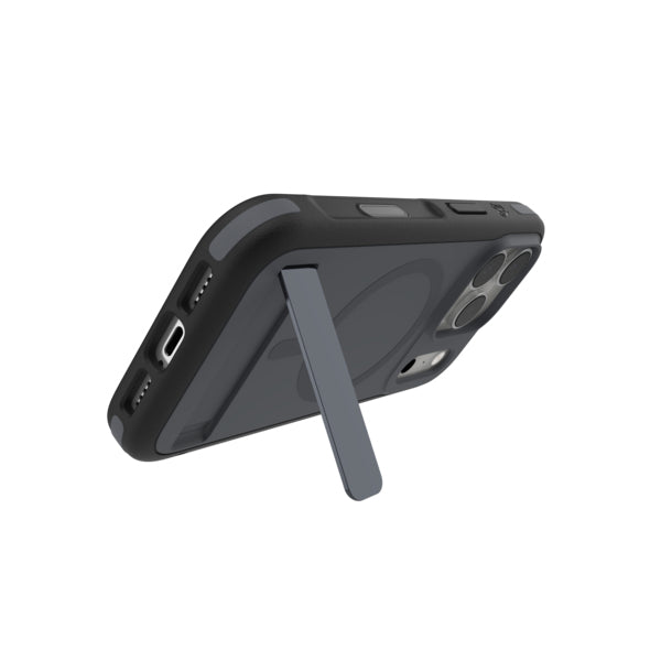 ZAGG Sedona Snap Backcover – für Apple iPhone 17 Pro, mit Ständer, Graphen, Anthrazit, bis 4 m sturzsicher