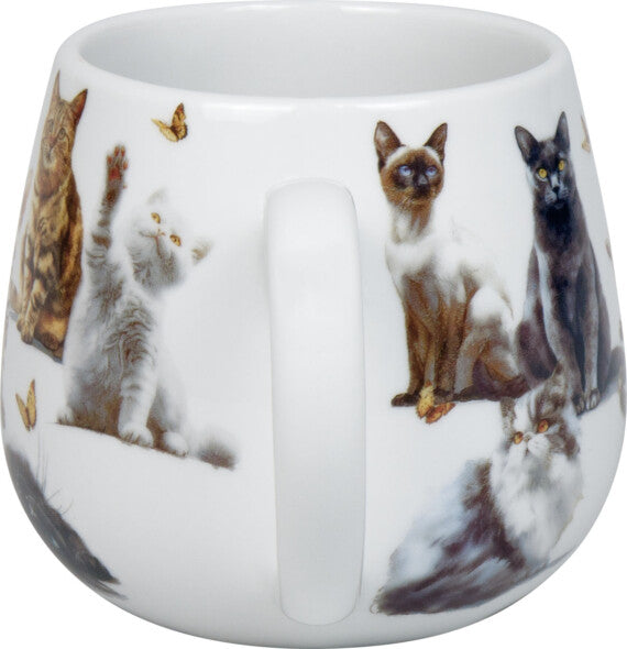 Könitz Porzellan Könitz Teetasse Tea for You Samtpfoten – 400 ml, Ø 8,1 cm, H 9,1 cm, Porzellan, mit Deckel, spülmaschinenfest