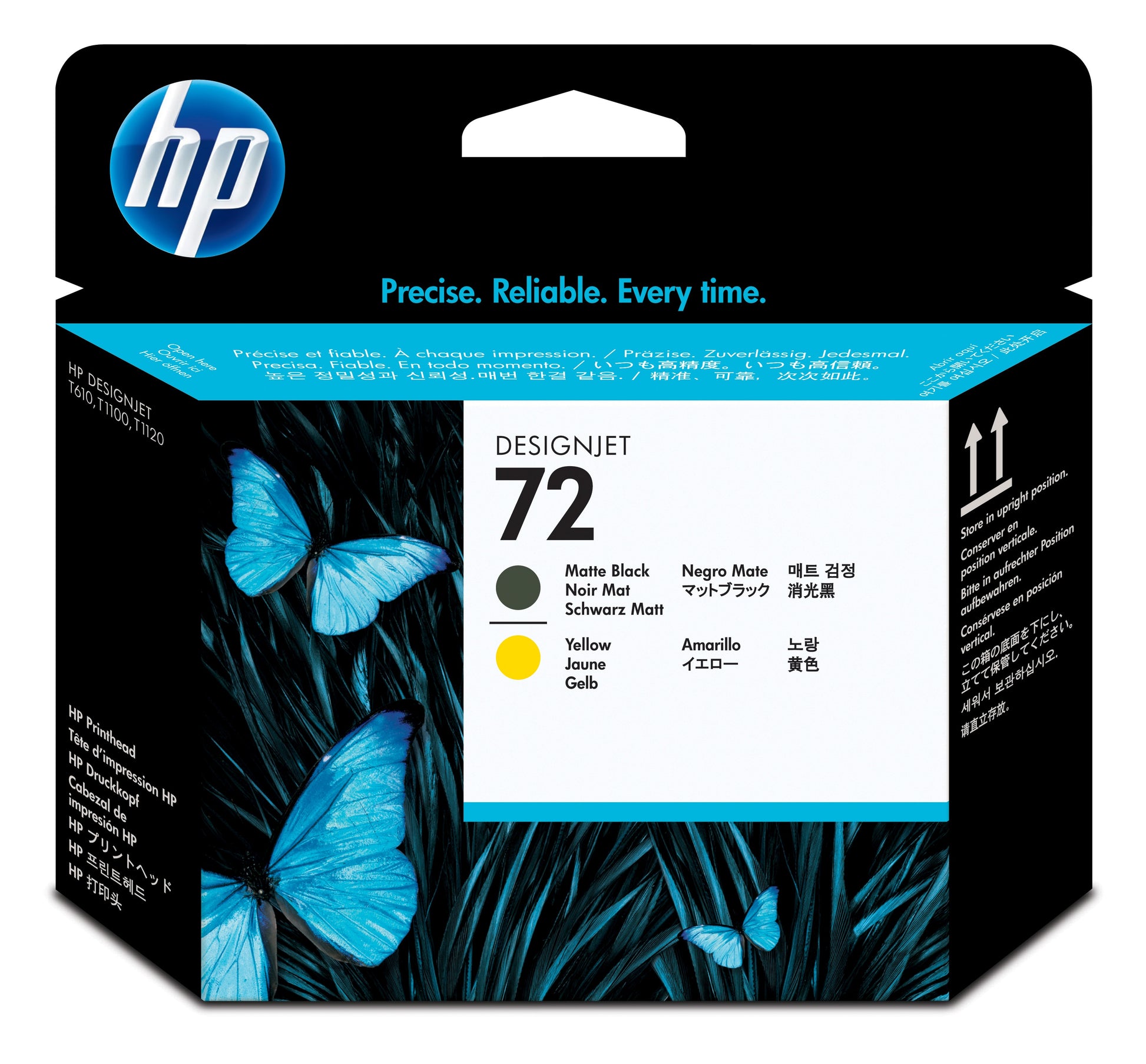 HP Value Pack Druckkopf + Tinte Nr. 72 – Schwarz/Gelb, 130 ml