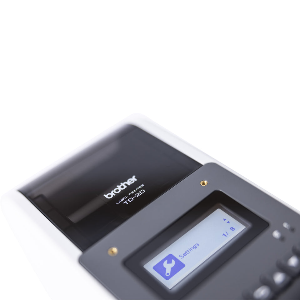 Brother Etikettendrucker, Thermodirekt, bis 50,8 mm, Akku-Option, LCD-Display, USB, LAN, 300 dpi