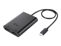 i-tec USB-C Multi-Monitor-Adapter USB-C zu 2× HDMI – 4K (3840 × 2160), USB 3.2 Gen 1 (5 Gbit/s), 0,3 m