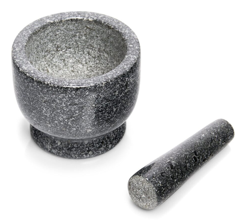 Zeller Present Mörser mit Stössel, Ø 12 × 10 cm, Granit, Anthrazit
