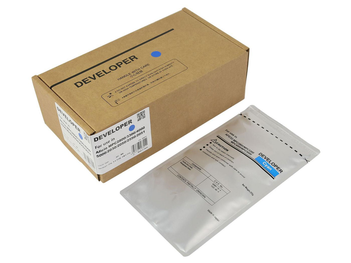 CoreParts Entwicklereinheit kompatibel Cyan MSP8891C – für Ricoh Aficio MPC2030/MPC2050/MPC2550 und andere