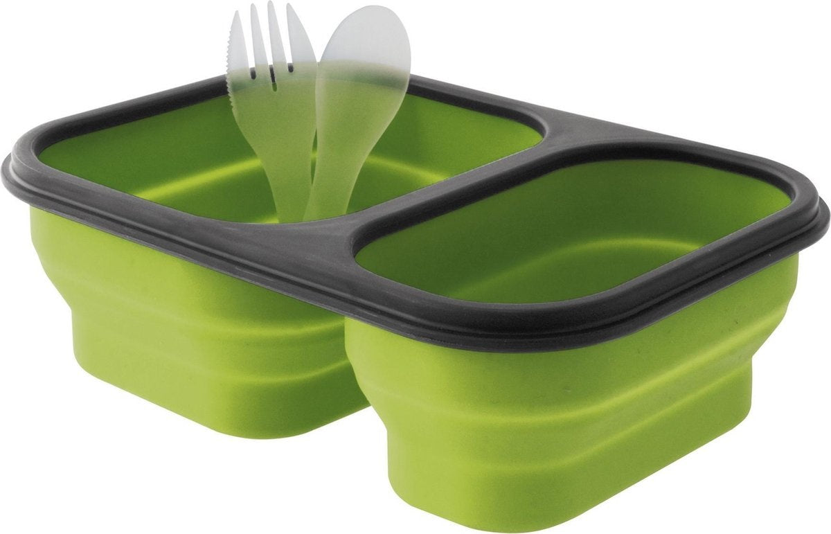Eurotrail Lunchbox 2 l, 21 × 15 × 7 cm, Silikon, Grün