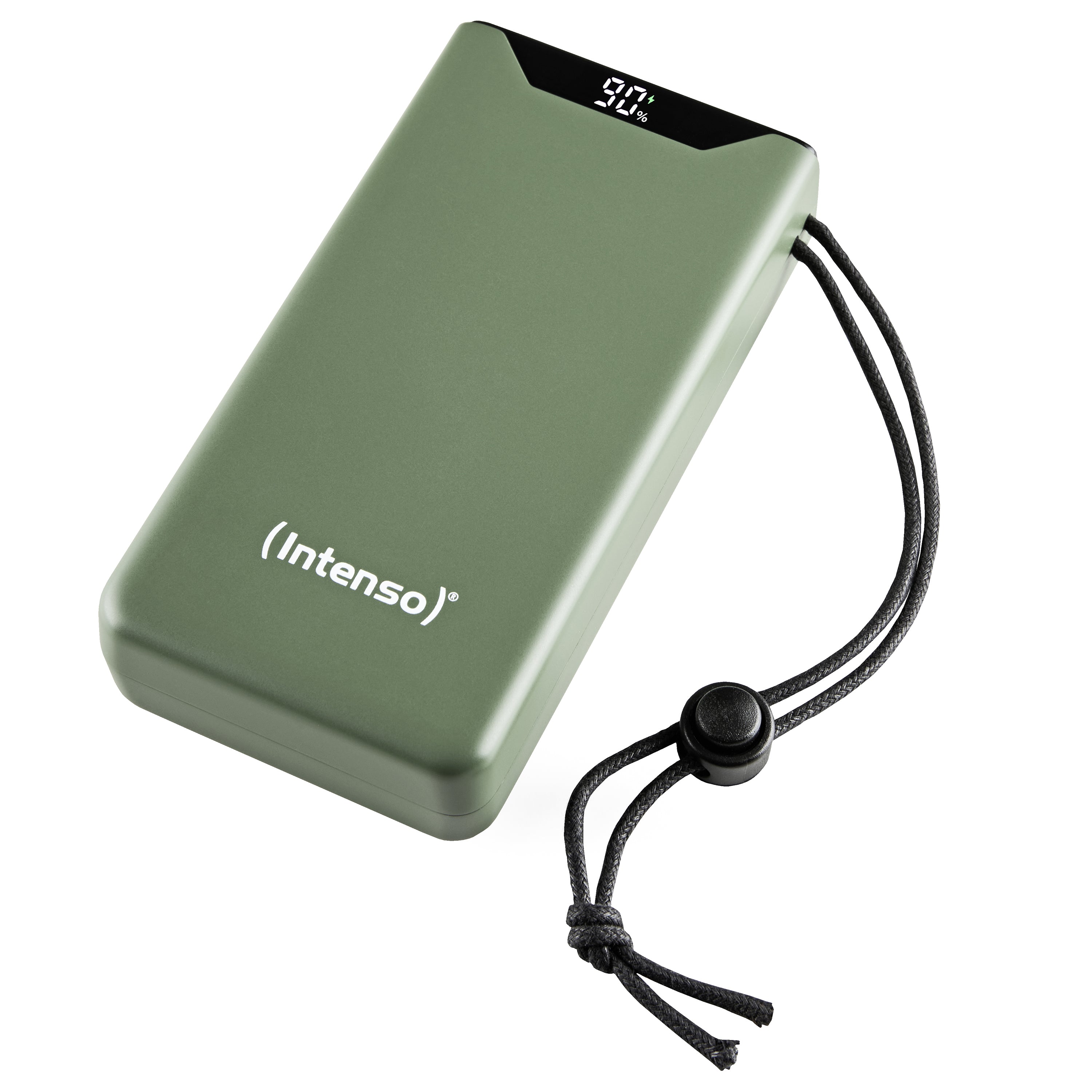 Intenso F20000 Powerbank 20'000 mAh – 20 W PD, 1× USB-C, 1× USB-A, grün