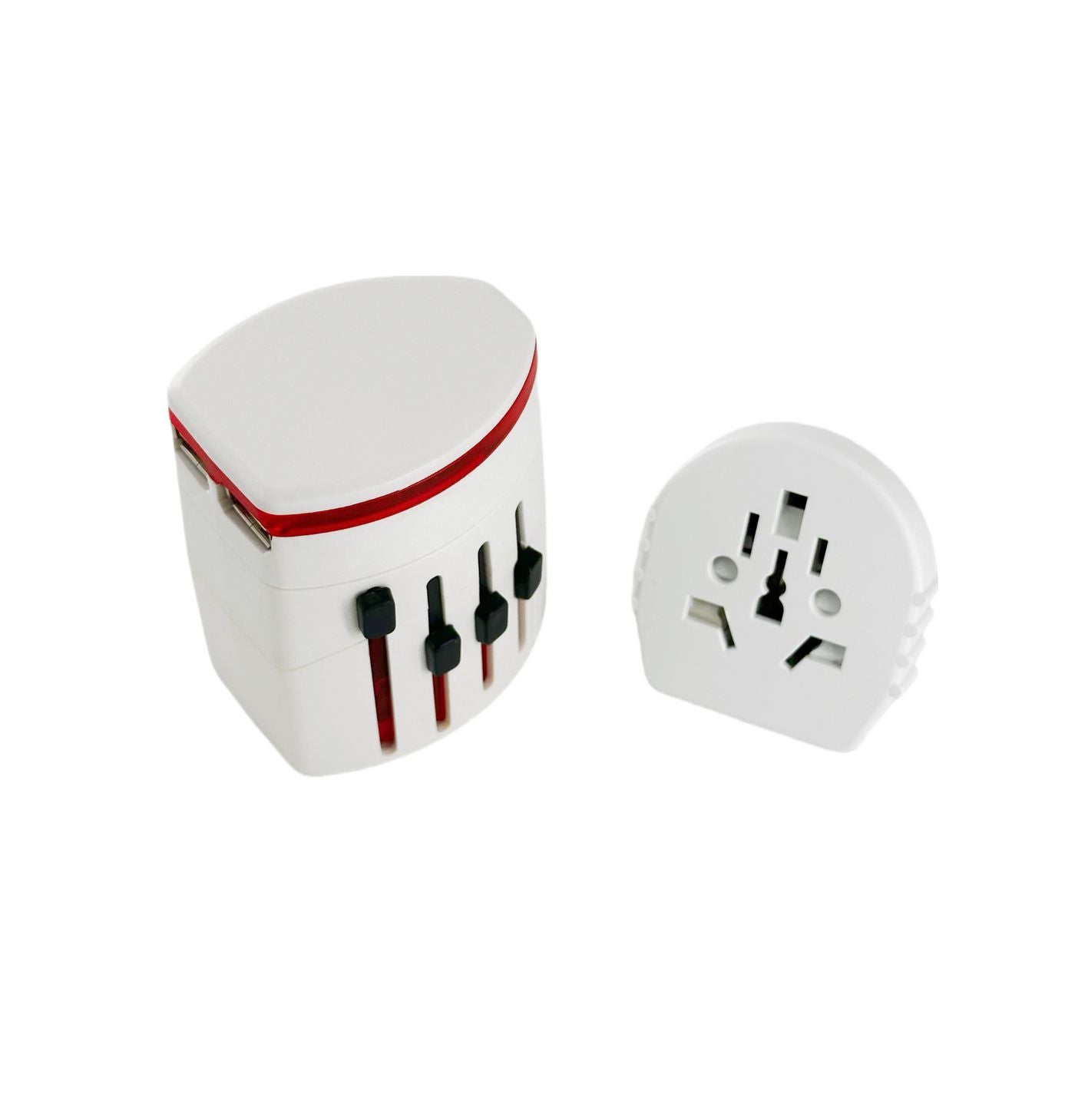 Microconnect World Adapter – 2× USB, integrierte Sicherung T 6,3 A