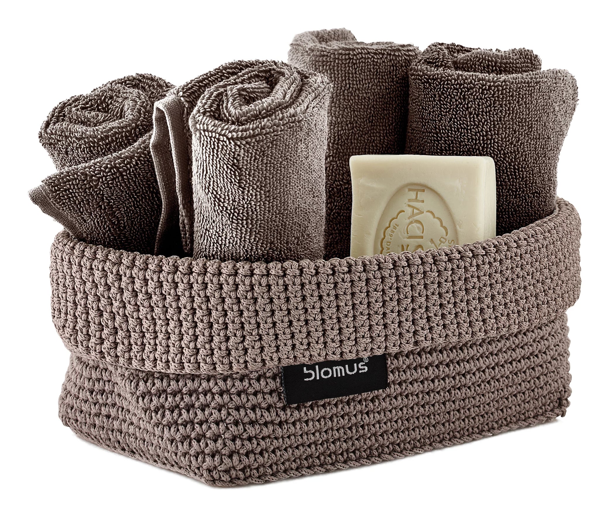 Blomus TELA L Aufbewahrungskorb – Polyester – Taupe – 200 × 80 × 110 mm