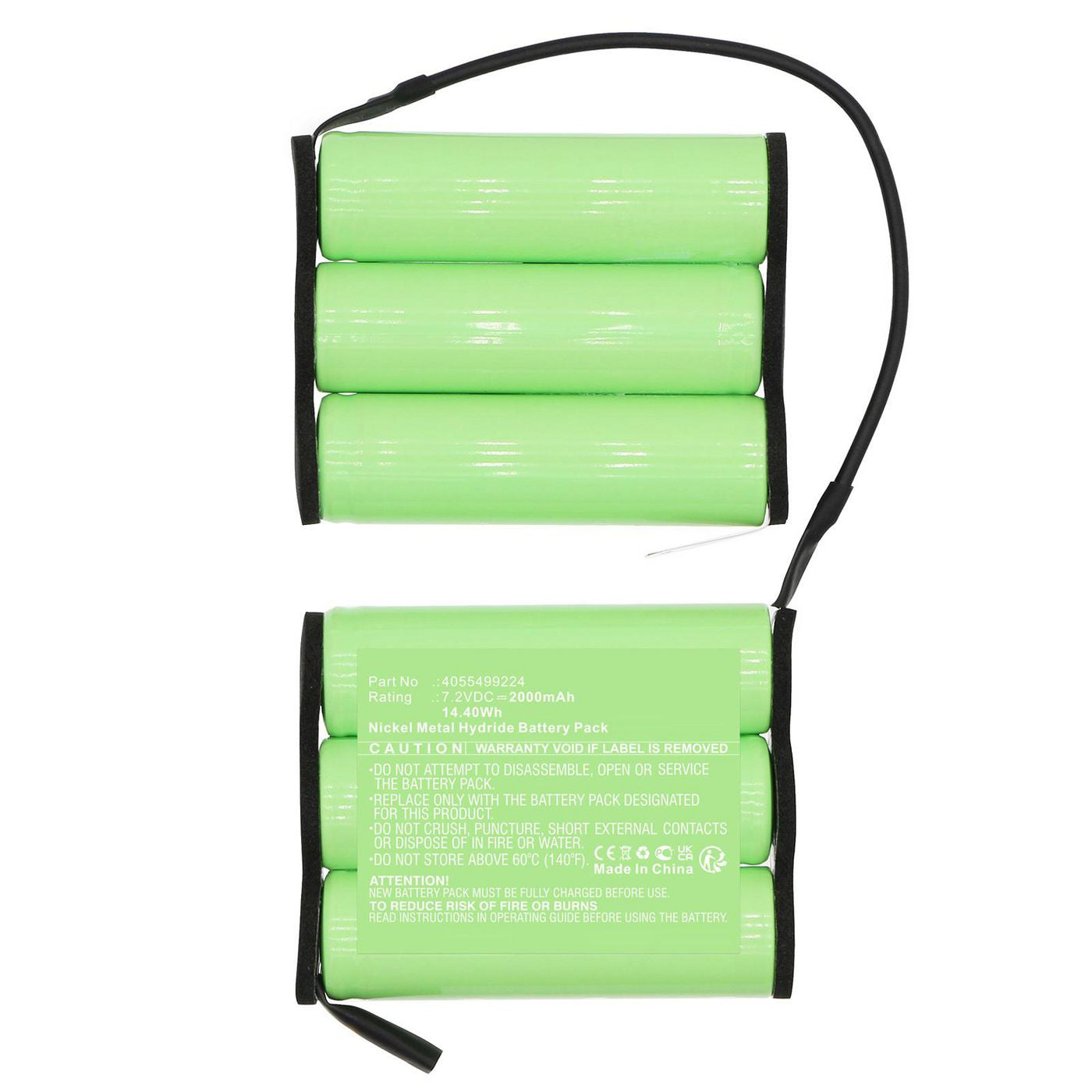 CoreParts Akku MBXVAC-BA0546 – 14,4 Wh, 7,2 V, 2000 mAh – 1 Stück – für AEG