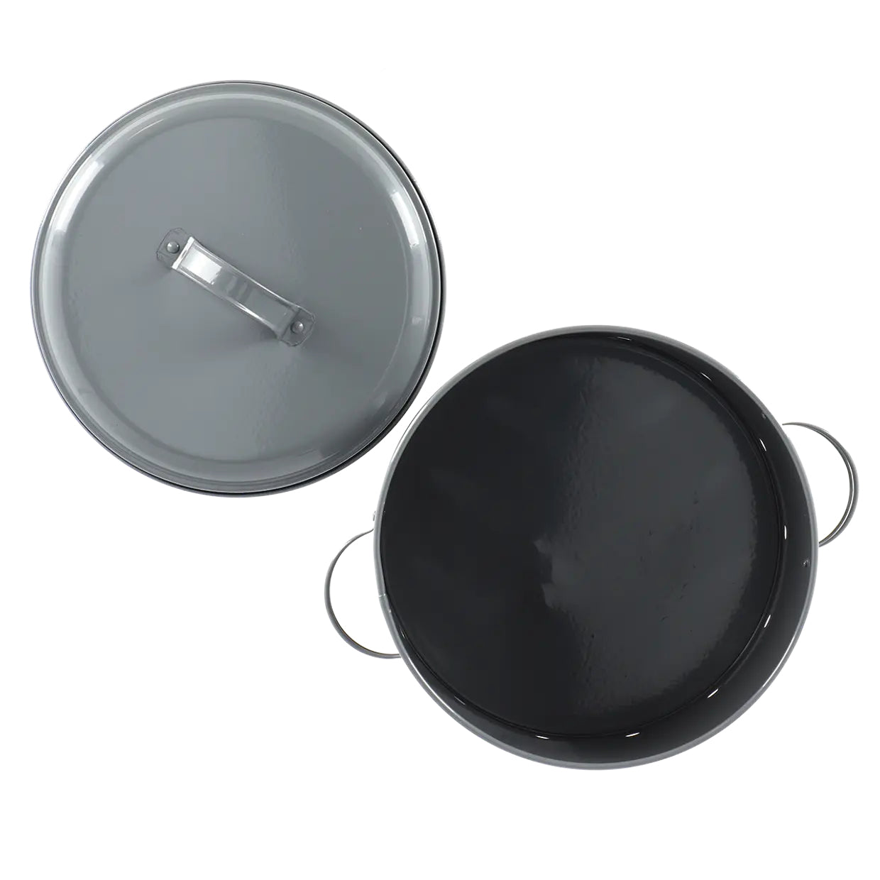 Esschert Design Vorratsdose 5,9 l, Ø 27,5 × 21 cm, Kohlenstoffstahl, Anthrazit