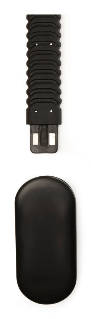 Kikkerland Clip-Taschenlampe – Akku, USB, 2 Stufen, 22 cm – Schwarz