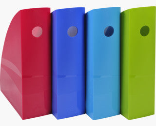 Exacompta MAG-CUBE Stehsammler – für A4+, mehrfarbig, Polystyrol (PS), 4er-Set