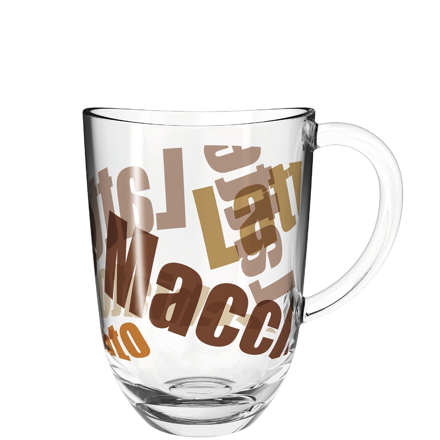 LEONARDO Latte Macchiato Glas Napoli – 6er Set, 380 ml, Ø 8,2 cm, Kalk-Natron-Glas, spülmaschinenfest